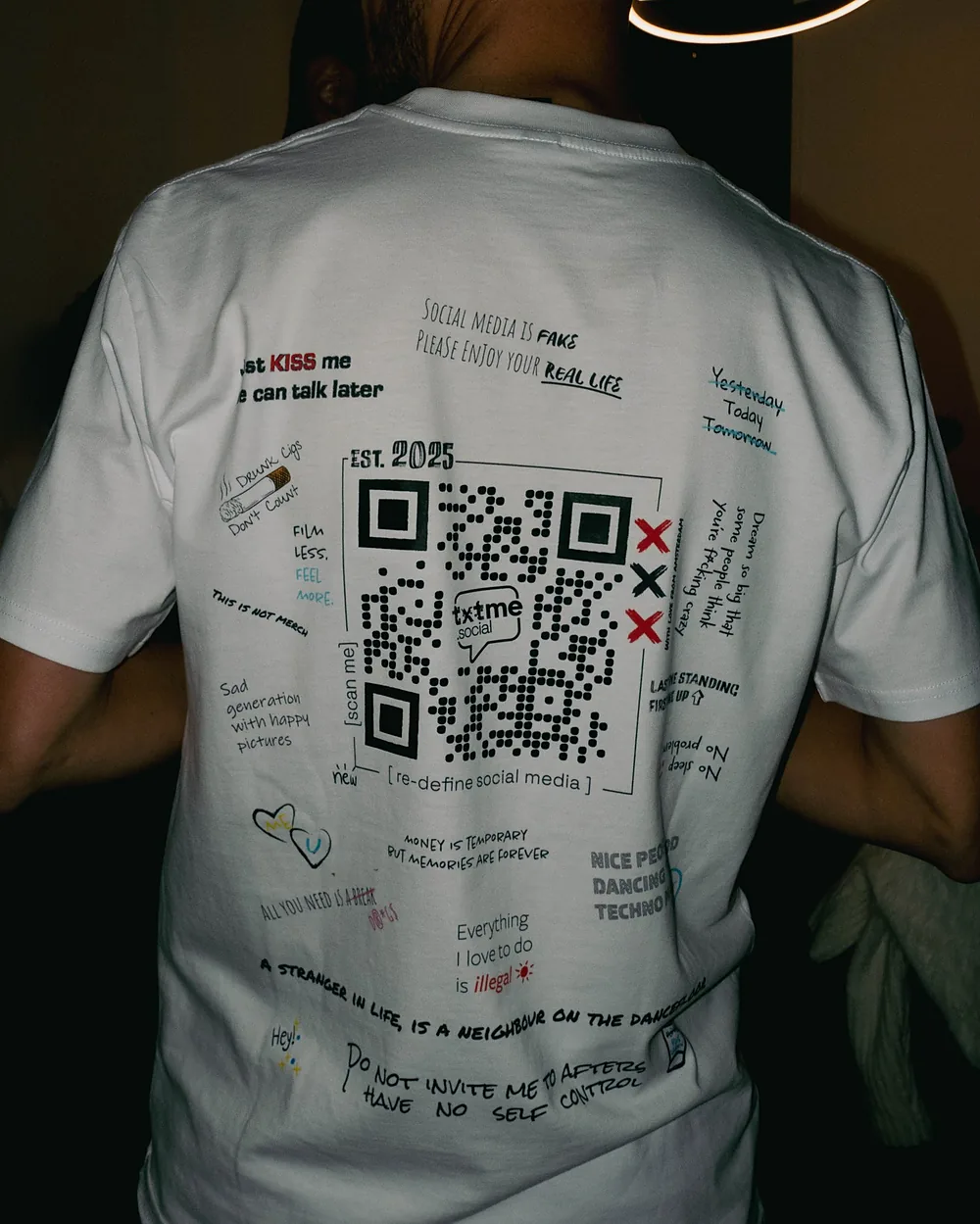 The white edition, the code on the back